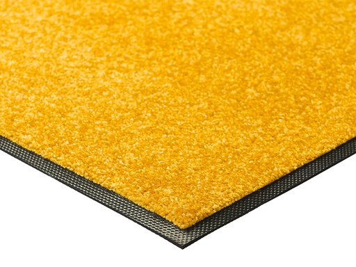 Eckansicht der Fußmatte in honiggelb