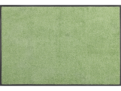 einfarbige Fußmatte in hellgrün