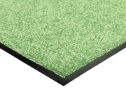 Eckansicht der einfarbigen Fußmatte in hellgrün