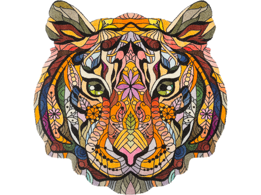 Fußmatte mit buntem Mandala-Tiger