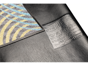 Rückenansicht der Fußmatte mit bunten Kreisformen