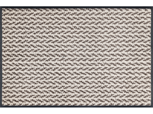 Fußmatte in creme mit dezentem Muster