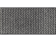 Fußmatte in schwarz/weiß dezent gemustert