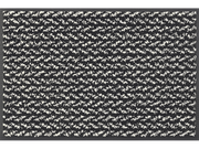 Fußmatte in schwarz/weiß dezent gemustert