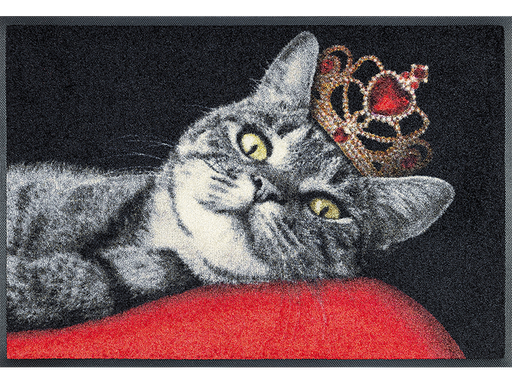 Fußmatte mit Katze und Krone