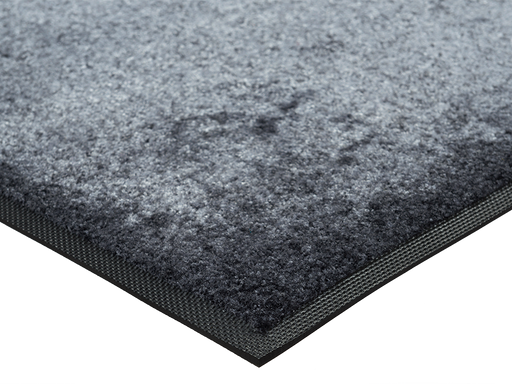 Eckansicht der Fußmatte in Grautönen