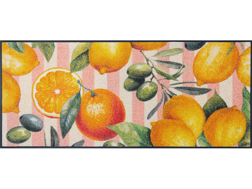 Fußmatte mit Zitronen und Orangen