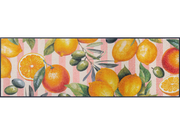 Läufer mit Zitronen und Orangen