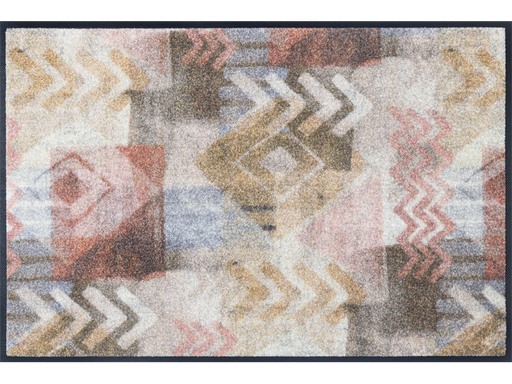 Fußmatte mit Pfeilen und Rauten Muster