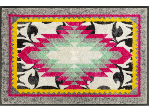 Fußmatte mit buntem Muster