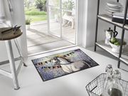 Fußmatte mit Einhorn vor der Tür