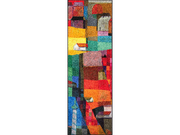 bunte Fußmatte mit Häusern