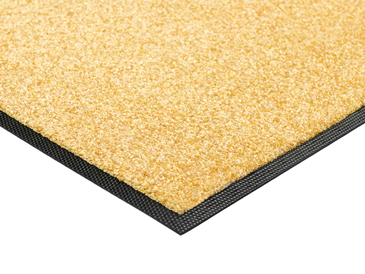 Eckansicht der Fußmatte mit einer Dackel-Familie