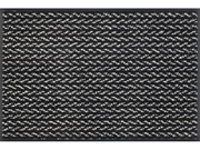 Fußmatte in schwarz/weiß dezent gemustert