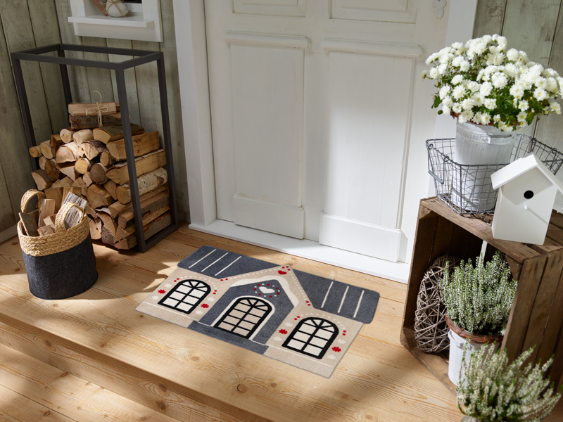 Fußmatte vor der Tür