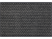 Fußmatte in schwarz/weiß dezent gemustert