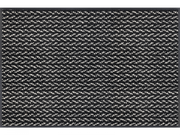 Fußmatte in schwarz/weiß dezent gemustert