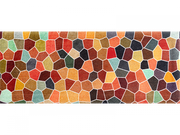 Fußmatte mit buntem Kachelmuster