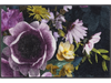 Fußmatte mit violett-gelben Blumen