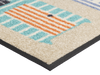 Eckansicht der Fußmatte mit 3 Strandhäuschen