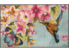 Fußmatte mit Blumen, Schmetterling und Kolibri 