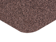 Eckansicht der Fußmatte in Farbe Kaffee