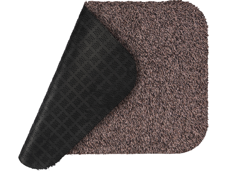Rückenansicht der Fußmatte in Farbe Kaffee