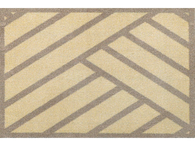 Fußmatte mit sand-beigen Streifen