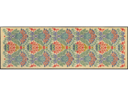 Fußmatte mit bunten Blumendetails