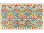 Fußmatte mit bunten Blumendetails