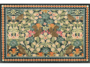 Fußmatte mit buntem floralem Muster