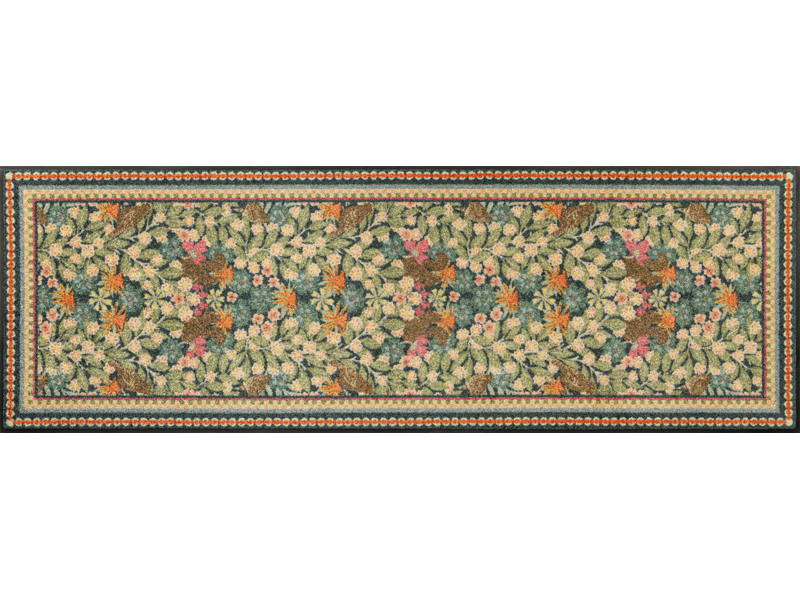 Fußmatte mit buntem floralem Muster