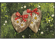 Fußmatte mit alpinem Herz-Design