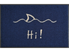 Fußmatte mit Hai und Schrift "Hi!"