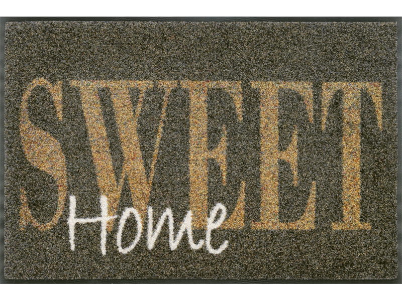 Fußmatte in braun mit Aufschrift "SWEET Home"