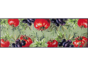Fußmatte mit Tomaten und Oliven