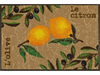 Fußmatte mit Zitronen und Olivenstauden