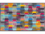 Fußmatte mit buntem geometrischem Muster