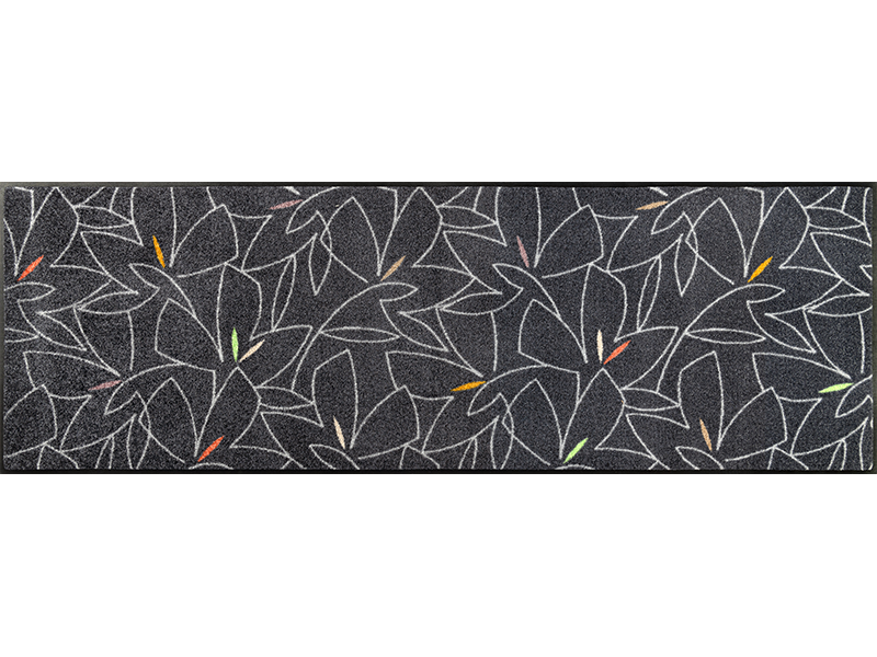 Fußmatte mit floralen Linien Design