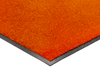 Eckansicht der Fußmatte in Orange