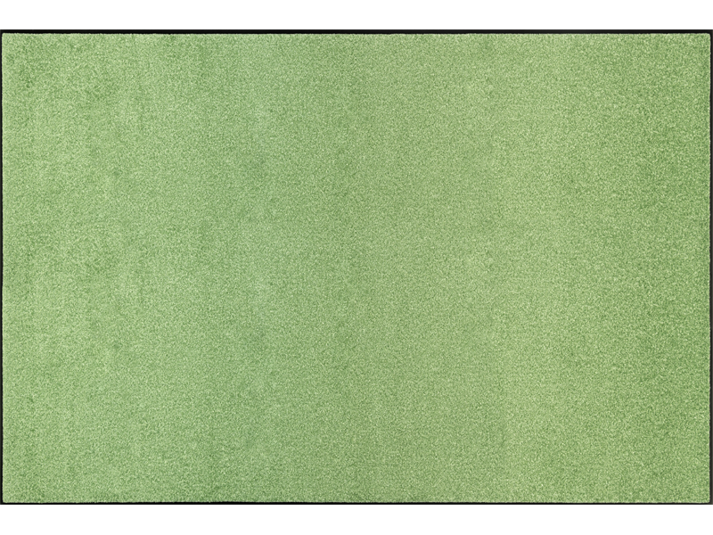 einfarbige Fußmatte in hellgrün