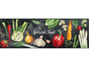 Küchenläufer Natural Food mit Tomaten, Chilli, Fenchel, Zwiebel, Knoblauch, Erbsen, Salat, Paprika, Karotte, Spargel