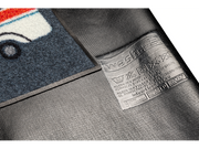 Rückenansicht der Fußmatte mit Wohnwagen