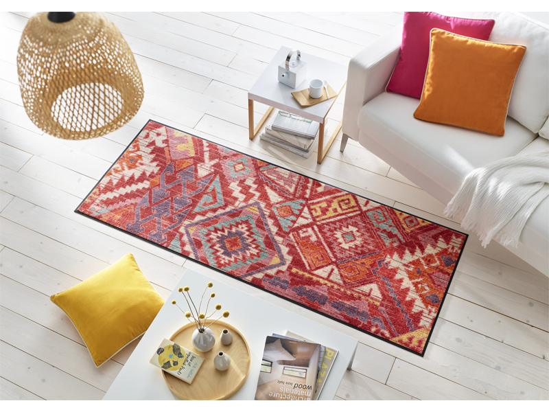 Fußmatte mit indischem Muster - Boho Stil im Wohnraum