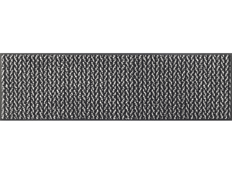 Fußmatte in schwarz/weiß dezent gemustert