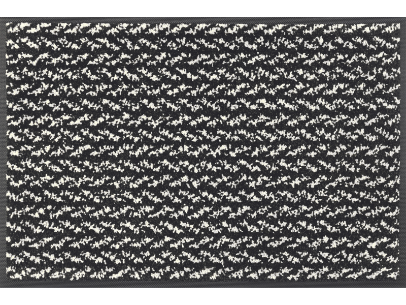 Fußmatte in schwarz/weiß dezent gemustert