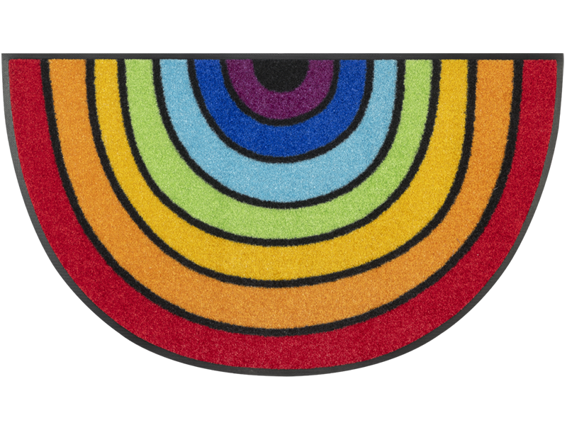 Fußmatte mit buntem Regenbogen