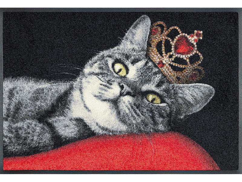 Fußmatte mit Katze und Krone