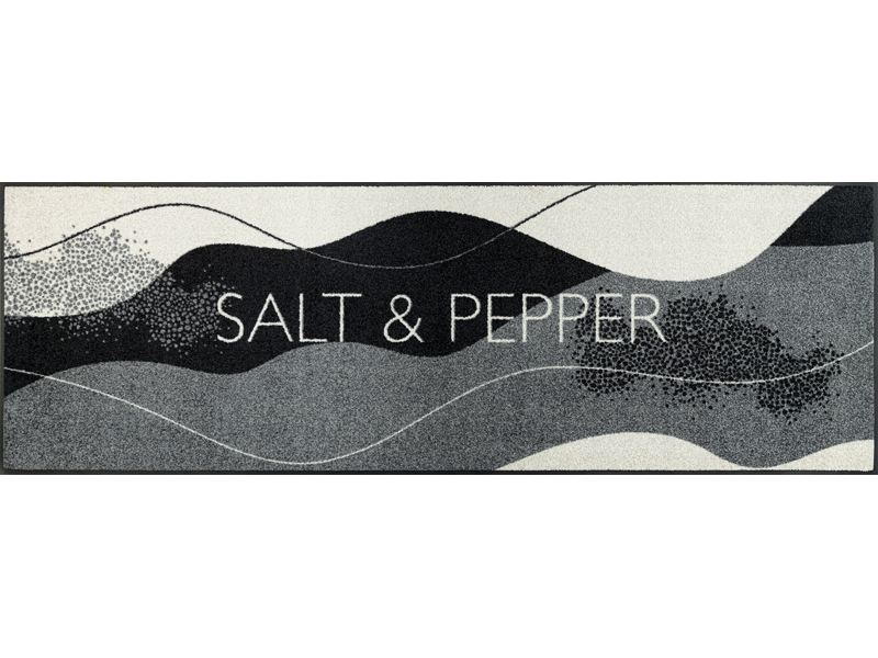 Küchenläufer Salt an Pepper in weiß, grau und schwarz