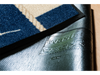 Rückenansicht der Fußmatte mit Leuchtturm und Möwen in blau-sandfarben